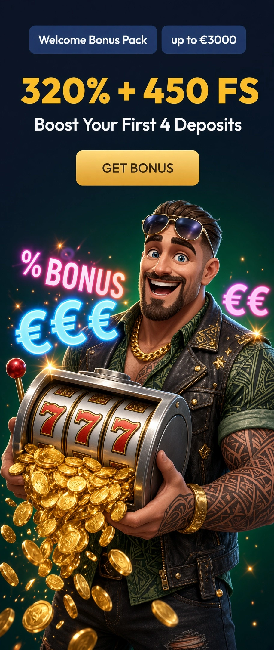 Προεπισκόπηση affiliate σελίδας προορισμού για το Gangsta casino